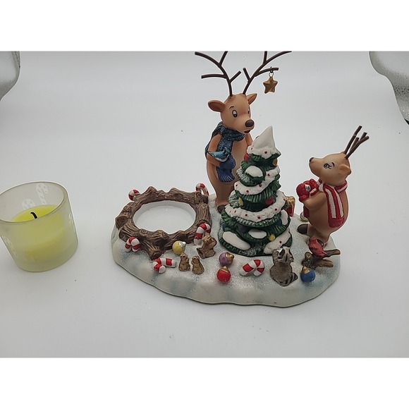 Partylite Reindeer Votive Candle Holder P8536 Holiday Christmas‎ Winter Woodland - Picture 3 of 10